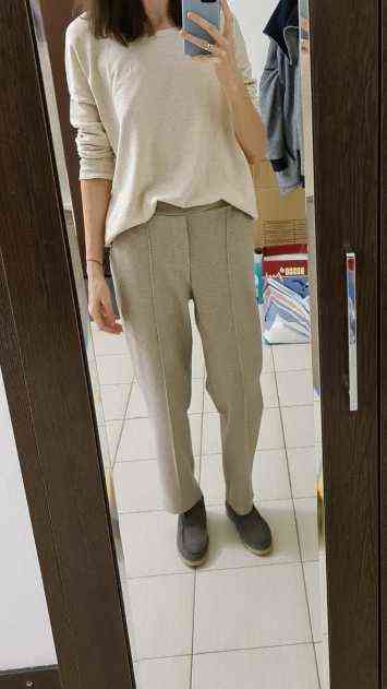 Thicken Women Pencil Pants Spring Winter Plus Size OL Style Wool Female Work Suit Pant Loose Trousers s 6648 50 211115