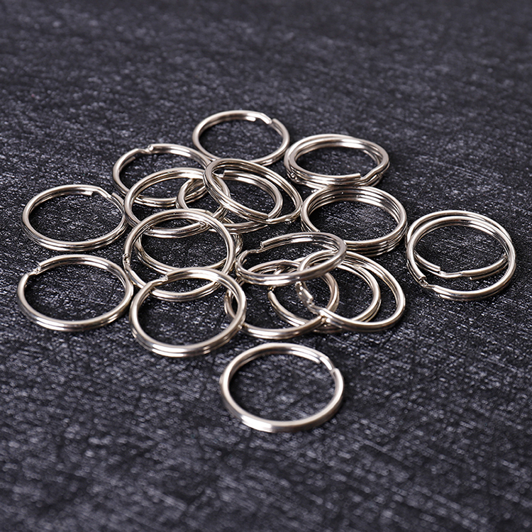 100pcs/Lot Silver Color Metal Key Holder Split Rings DIY Keychain Accessories Key Ring For Keychain open easily and no deformation