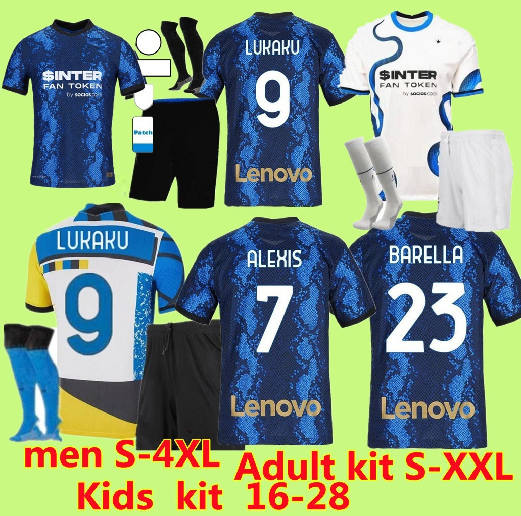 S-4XL Players & fans Adult kids kit Inter BARELLA 4th soccer jersey LUKAKU VIDAL LAUTARO ERIKSEN ALEXIS 20 21 DE VRIJ football shirt 2021 2022 HAKIMI uniforms, Kit no 3xl 4xl
S-4XL Players & fans Adult kids kit Inter BARELLA 4th soccer jersey LUKAKU VIDAL LAUTARO ERIKSEN ALEXIS 20 21 DE VRIJ football shirt 2021 2022 HAKIMI uniforms, Kit no 3xl 4xl