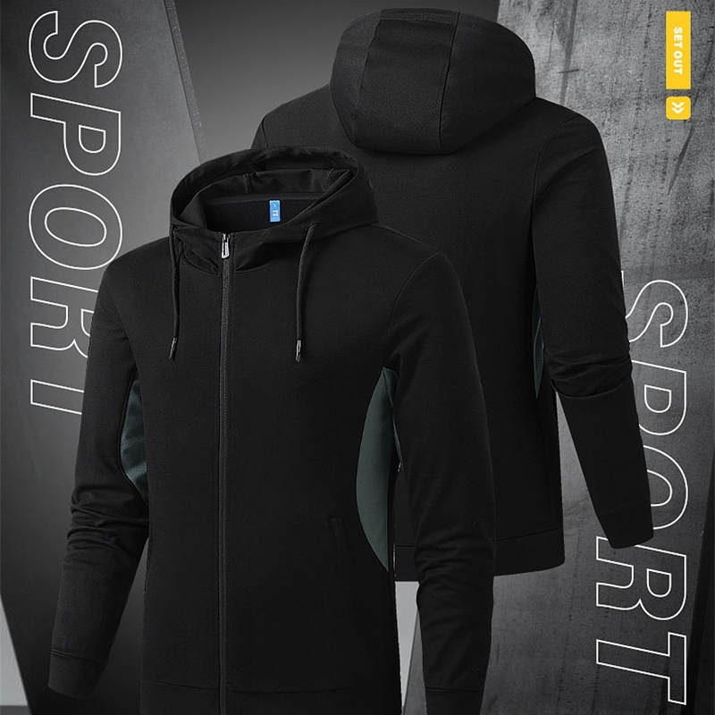 Fashion Jacket Men Hooded Zipper Jacket for Men Style Clothing Baseball Sport Jacket Coats Black Pull Homme Bomber Clothes 5xl 210601