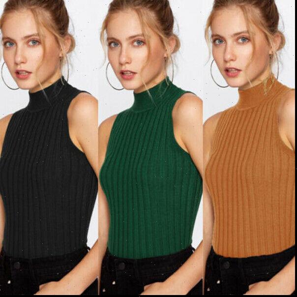 summer autumn women tank mock neck turtleneck sleeveless t shirt slim knitted vest female tee knitwear, White
summer autumn women tank mock neck turtleneck sleeveless t shirt slim knitted vest female tee knitwear, White