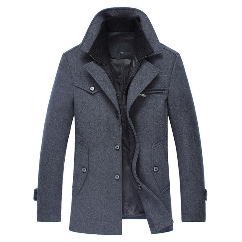 Autumn Winter Woolen Coat Men Thicken Casual Winproof Jacket Design Liner Detachable Wool Male Trench 5XL Men's & Blends, Black
Autumn Winter Woolen Coat Men Thicken Casual Winproof Jacket Design Liner Detachable Wool Male Trench 5XL Men's & Blends, Black