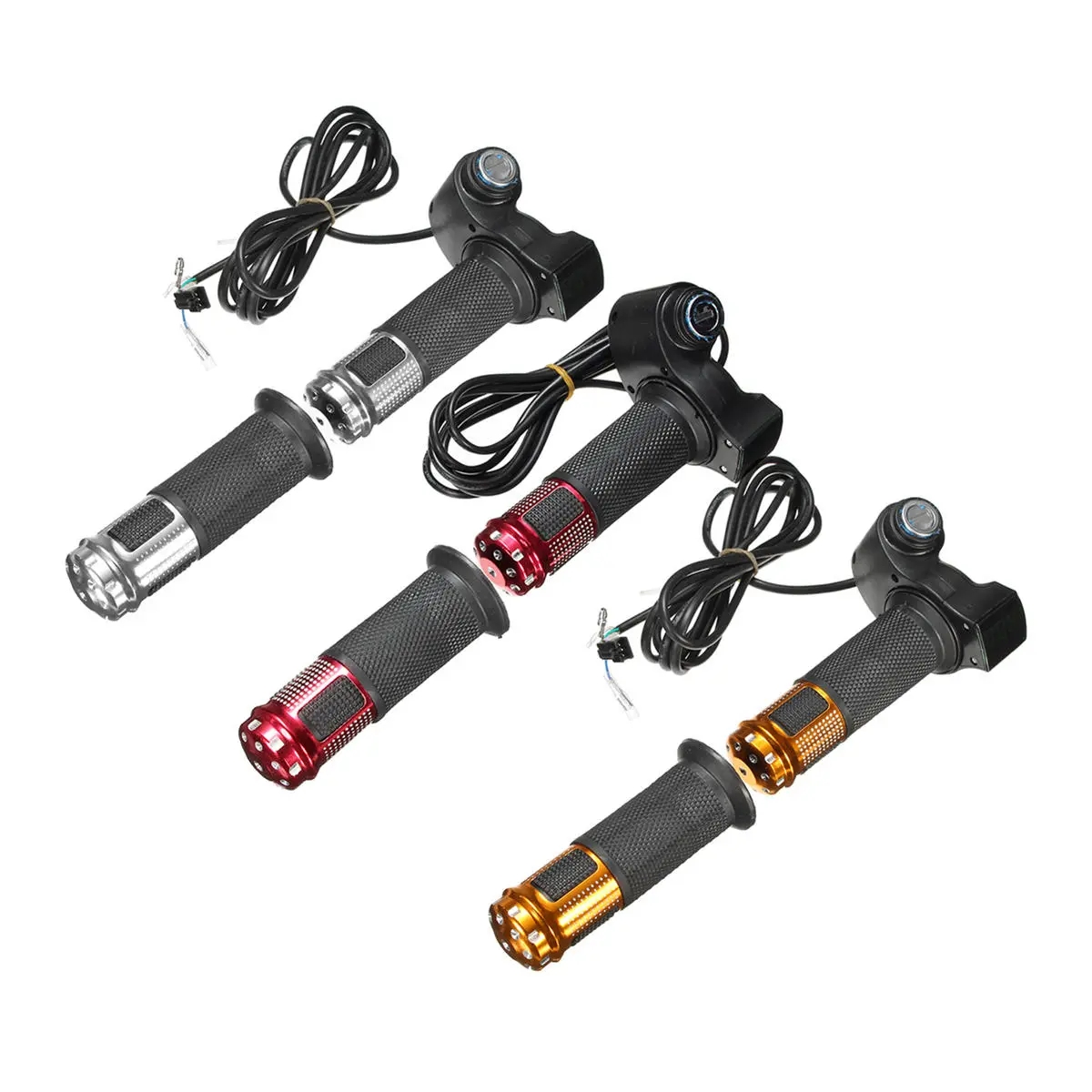 24V 36V 48V 60V Handlebar Grip Throttle LED Digital Meter For E-bike Electric Scooter With Key Switc
24V 36V 48V 60V Handlebar Grip Throttle LED Digital Meter For E-bike Electric Scooter With Key Switc