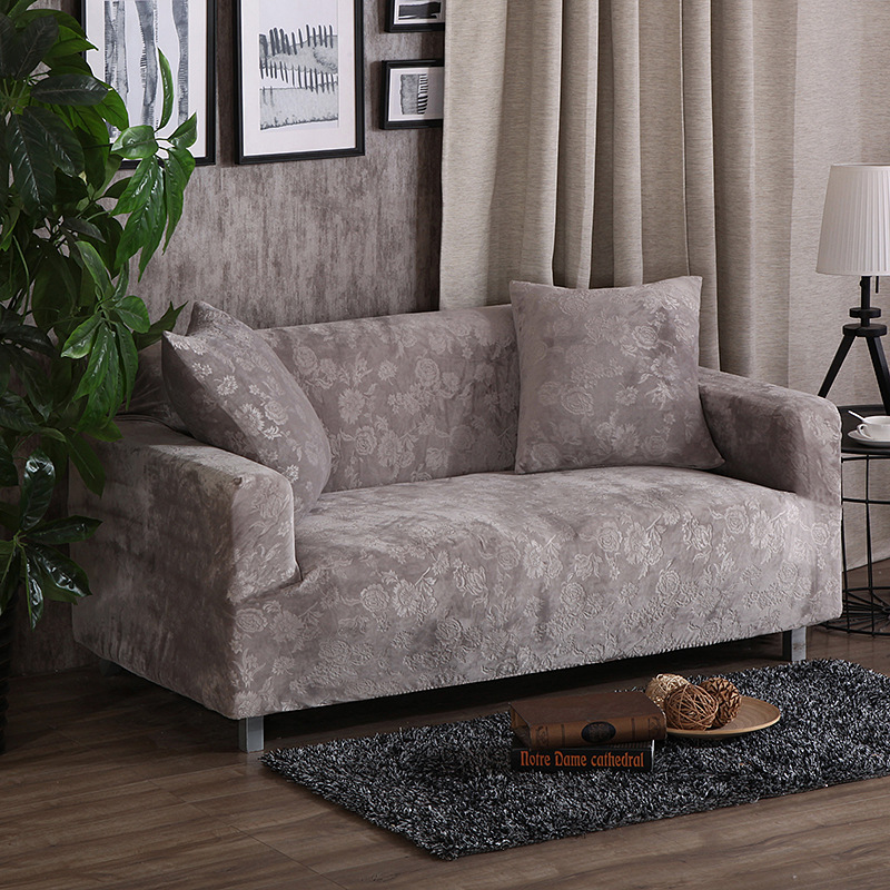 4 Seater Chair Sofa Cover Couch Cover Elastic Plush Velvet Furniture Slipcover Protector Sofa cover chair protector