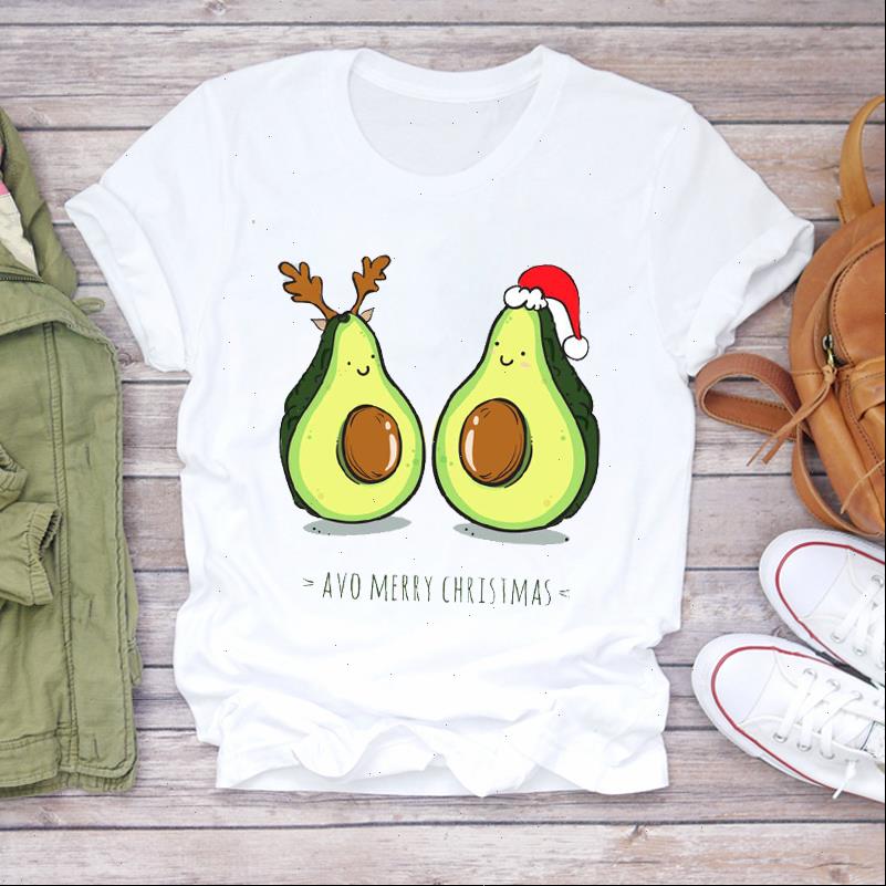christmas avocado short sleeve womens t shirt fruit cartoon 90s holiday print graphic female tee, White
christmas avocado short sleeve womens t shirt fruit cartoon 90s holiday print graphic female tee, White