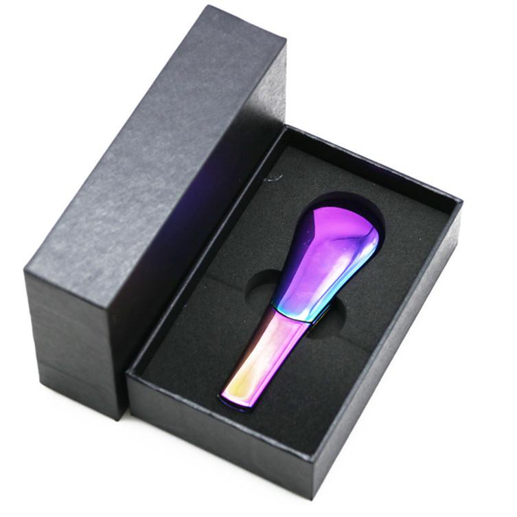 Colorful Stainless Steel Spoon Smoking Pipe Creative Detachable Spoons Shape Metal Silicone Pipes Sherlock
Colorful Stainless Steel Spoon Smoking Pipe Creative Detachable Spoons Shape Metal Silicone Pipes Sherlock