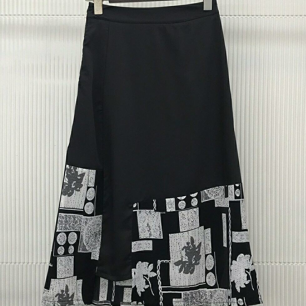 vintage women skirt long casual block colour printed high waist streetwear clothes jupe femme asias faldas largas ropa 210421
