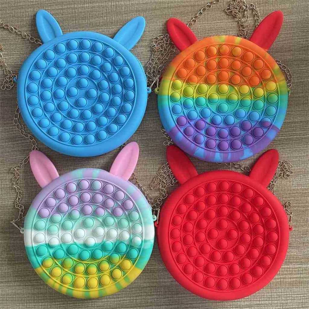 Rainbow Fidget Bubble Poppers Chain Bag Purses Cute Rabbit Ear Crossbody Fanny Pack Push Pop Sensory Puzzle Toys Early Leaning Education Bags G87AYOQ, Mix design or list
Rainbow Fidget Bubble Poppers Chain Bag Purses Cute Rabbit Ear Crossbody Fanny Pack Push Pop Sensory Puzzle Toys Early Leaning Education Bags G87AYOQ, Mix design or list