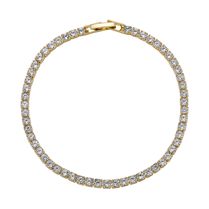 gold tennis bracelet designer woman iced out chain mens bracelets AAA zirconia sier dia chains bangles hiphop man womens jewelry 15cm 17cm 19cm 21cm