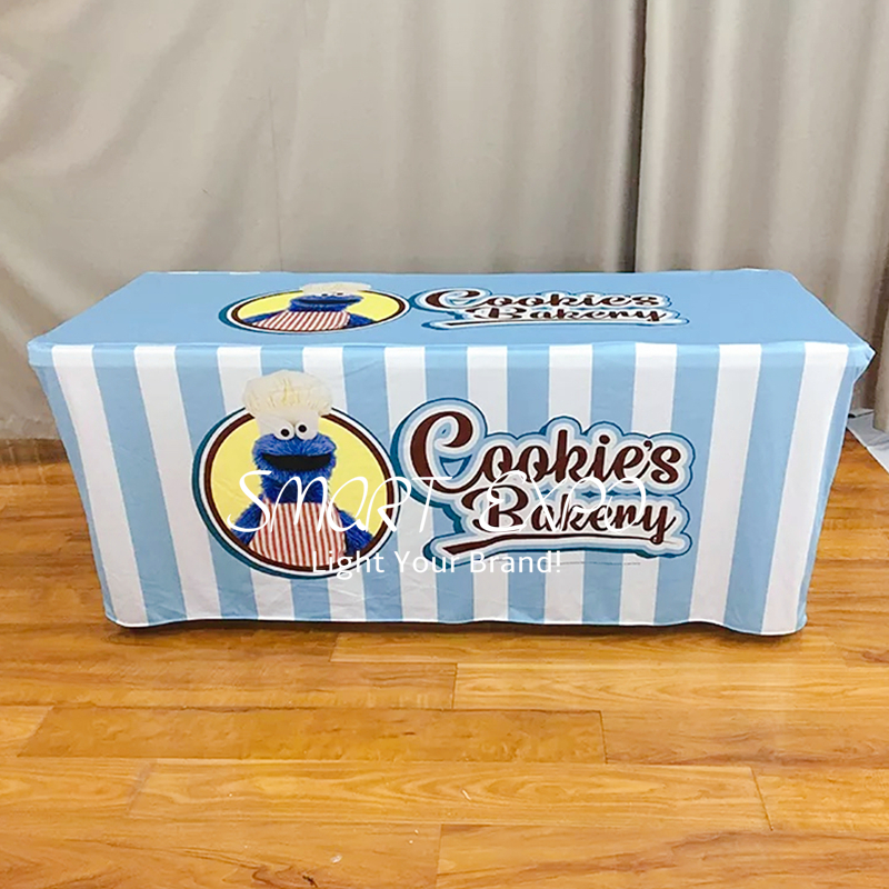 6ft High Definition Stretch Table Throw Retail Supplies for Trade Show Counter Display