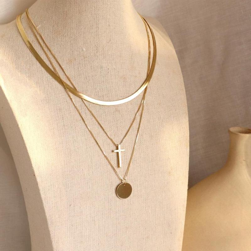 Pendant Necklaces Bohemia Multilayer Cross Charm Necklace For Women Gold Color Coins Collares Party Jewelry Gift
Pendant Necklaces Bohemia Multilayer Cross Charm Necklace For Women Gold Color Coins Collares Party Jewelry Gift