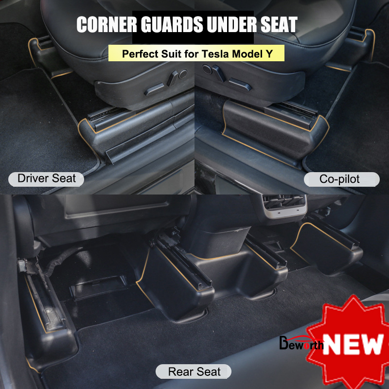 2022 for Tesla Model Y Under Seat Corner Guard Slide Anti-kick Protection Cover Protective Modification Interior Car Accessories
2022 for Tesla Model Y Under Seat Corner Guard Slide Anti-kick Protection Cover Protective Modification Interior Car Accessories