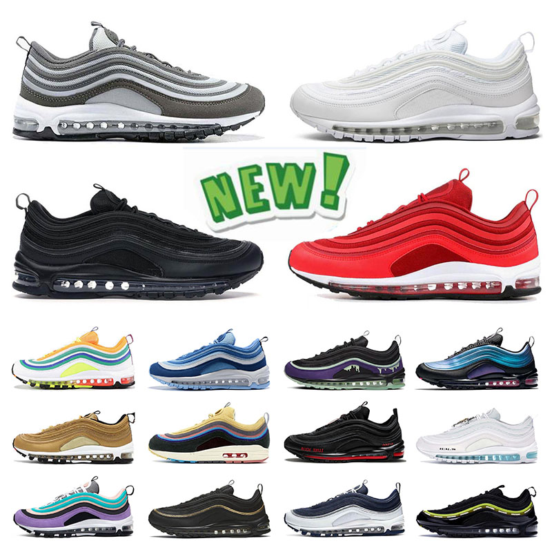 Big Size 36-45 Men 97s Running Women Shoes Off Runners Undefeated UCLA Bruins Sports Sneakers Air Max 97 Airmax White Black Bullet Trainers Have a day Purple, B41 bred 40-45
Big Size 36-45 Men 97s Running Women Shoes Off Runners Undefeated UCLA Bruins Sports Sneakers Air Max 97 Airmax White Black Bullet Trainers Have a day Purple, B41 bred 40-45