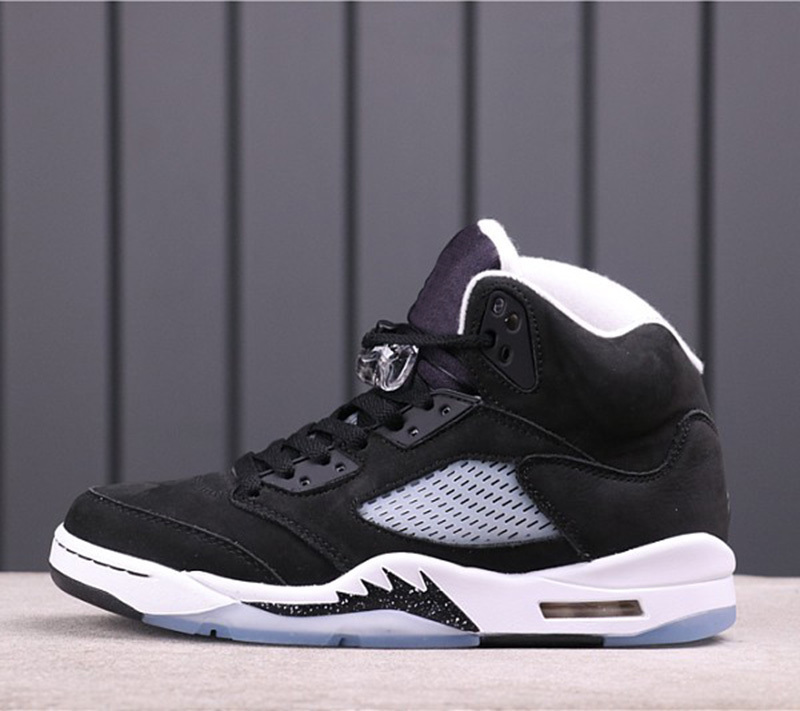 Shoes Jumpman 5 5s Oreo Black White Cool Grey Men Basketball shark teeth translucent outsole Sports TrainerXDPA
Shoes Jumpman 5 5s Oreo Black White Cool Grey Men Basketball shark teeth translucent outsole Sports TrainerXDPA