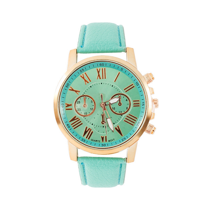 Six Hands Light Green Watch Retro Geneva Student Watches Womens Quartz Trend Wristwatch With Leather Band, No send watch for shipping
Six Hands Light Green Watch Retro Geneva Student Watches Womens Quartz Trend Wristwatch With Leather Band, No send watch for shipping