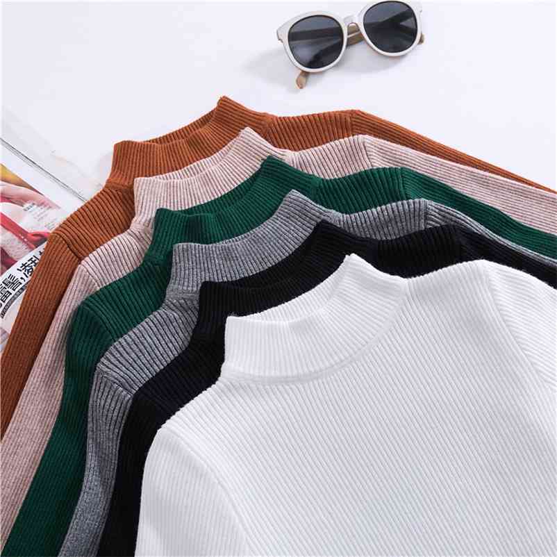 Marwin Autumn Winter Turtleneck Pullovers Sweaters Primer Shirt Long Sleeve Short Korean Slim-fit Tight Sweater 210519, Green
Marwin Autumn Winter Turtleneck Pullovers Sweaters Primer Shirt Long Sleeve Short Korean Slim-fit Tight Sweater 210519, Green
