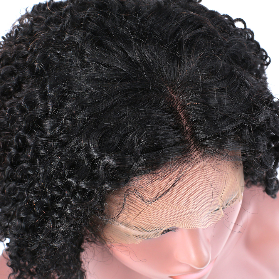 Curly Lace Front Wigs For Women Kinky Curl Brazilian Human Hair 13X4 Short Bob Synthetic Frontal Wig
