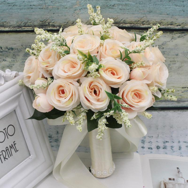 Wedding Flowers Bouquet With Silk Satin Ribbon Pink White Champagne Bridesmaid Bridal Party Holding FlowersArtificial Natural Rose
Wedding Flowers Bouquet With Silk Satin Ribbon Pink White Champagne Bridesmaid Bridal Party Holding FlowersArtificial Natural Rose