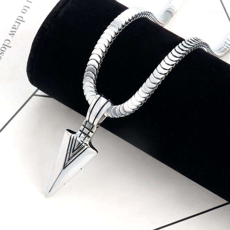 Pendant Necklaces Arrow Necklace Ethnic Style 5mm Wide Chain 316L Stainless Steel Handmade Special Gift For Men, Silver
Pendant Necklaces Arrow Necklace Ethnic Style 5mm Wide Chain 316L Stainless Steel Handmade Special Gift For Men, Silver