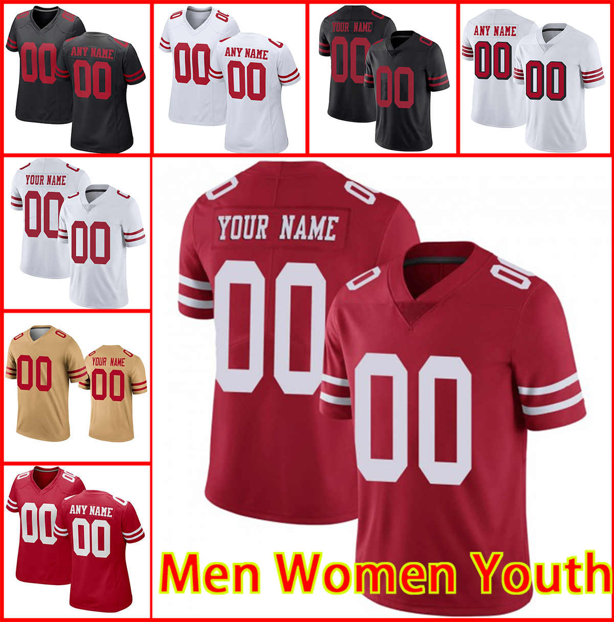 5 Trey Lance Jersey 97 Nick Bosa 85 Football Jerseys Women Mens George Kittle Deebo Samuel Jerry Rice Jimmy Garoppolo Javon Kinlaw Alternate, Black
5 Trey Lance Jersey 97 Nick Bosa 85 Football Jerseys Women Mens George Kittle Deebo Samuel Jerry Rice Jimmy Garoppolo Javon Kinlaw Alternate, Black