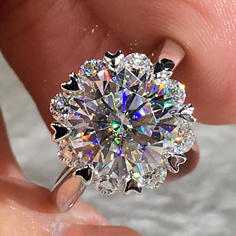 Cluster Rings 10K Au417 White Gold Women Ring Moissanite Diamonds 1 2 3 4 5 Sunflower Wedding Party Engagement Anniversary Trendy, Golden;silver
Cluster Rings 10K Au417 White Gold Women Ring Moissanite Diamonds 1 2 3 4 5 Sunflower Wedding Party Engagement Anniversary Trendy, Golden;silver