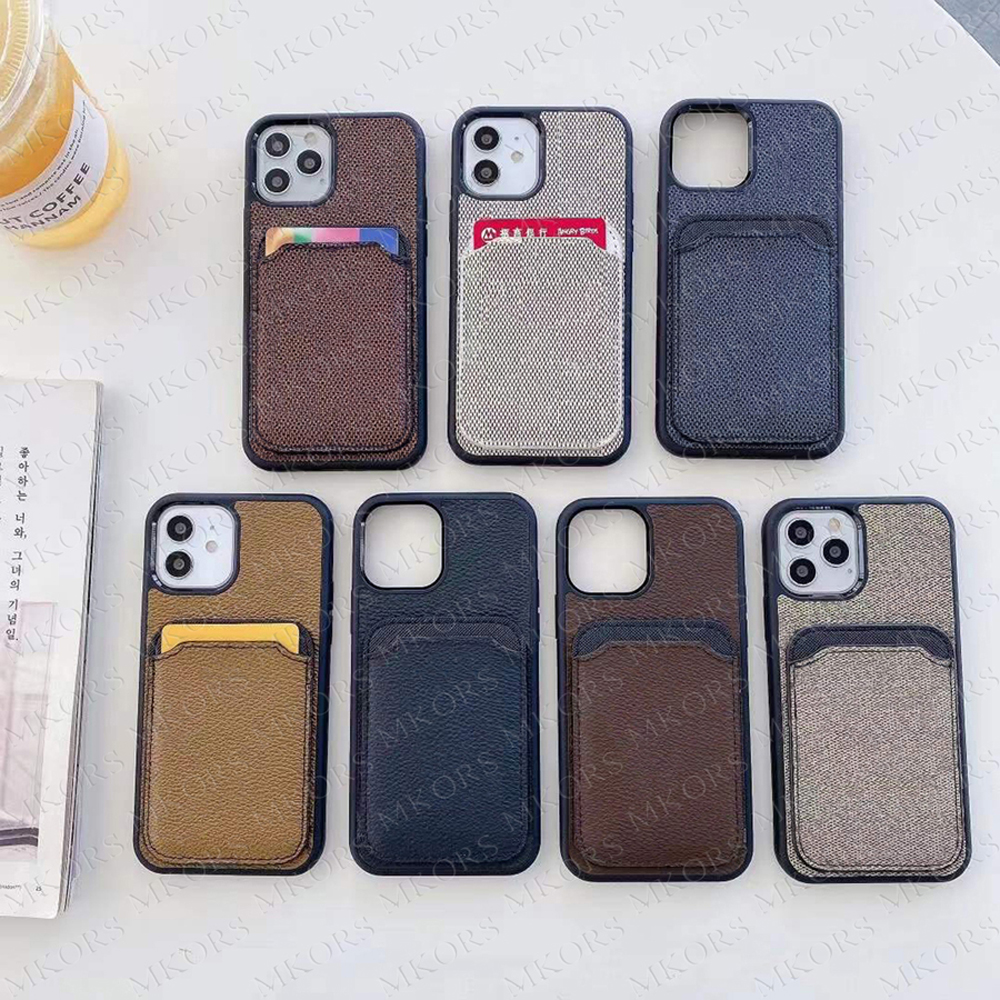 

Top Fashion Leather Mobile Phone Cases for iPhone 13 13pro 12 Mini 12pro 11 Pro 11pro X Xs Max Xr 8 7 8plus 7plus Card Slot Holder Case Sams