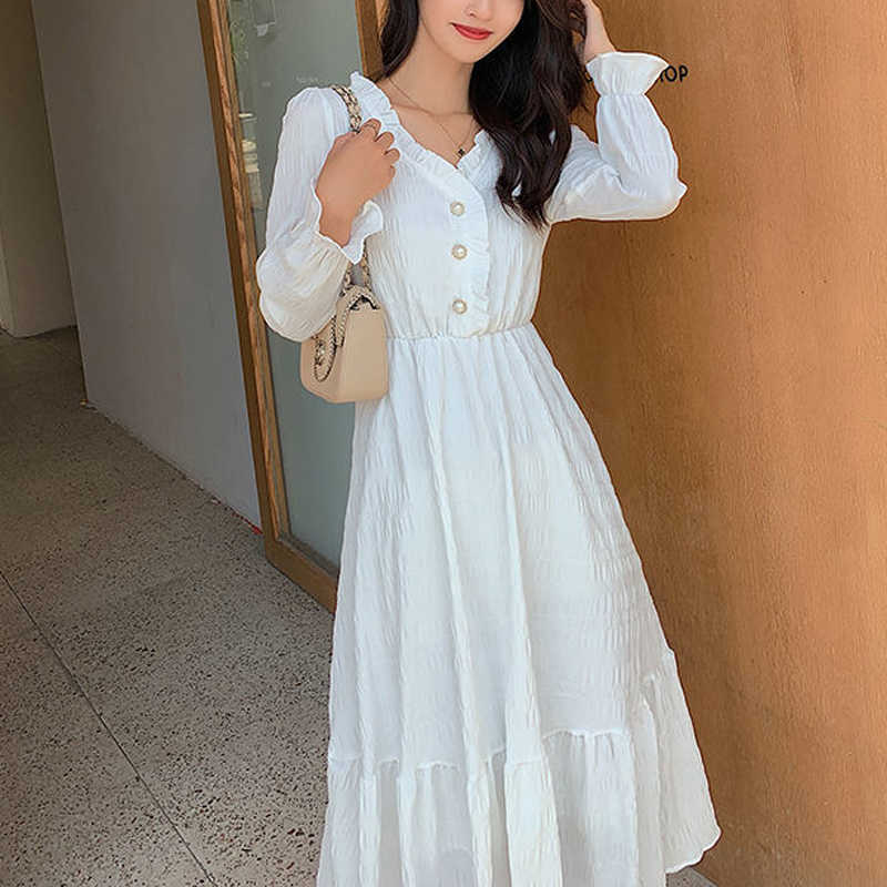 French Ruffled Long Fairy Dress Retro Sleeve Women White Designer Autumn Lady Wedding Party Sexy 210604, Burgundy
French Ruffled Long Fairy Dress Retro Sleeve Women White Designer Autumn Lady Wedding Party Sexy 210604, Burgundy