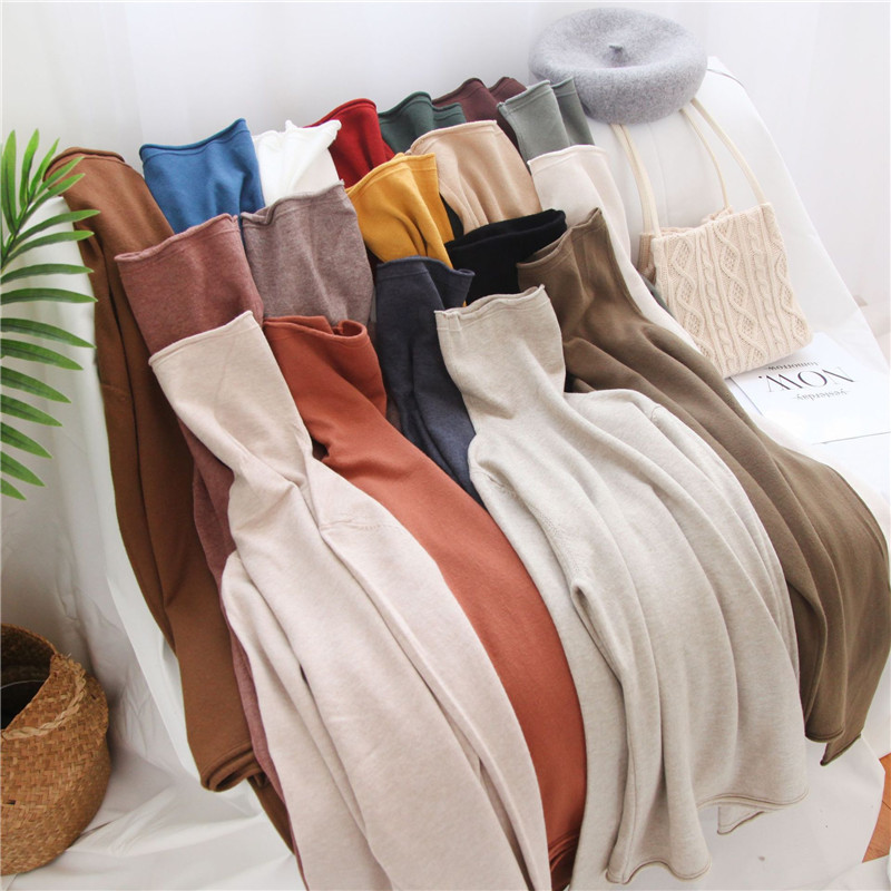 Autumn Winter Solid Color Slim-fitting Tight Turtleneck Sweater Pile Collar Pullover Knitted Bottoming Shirt Women 210520, Color17
Autumn Winter Solid Color Slim-fitting Tight Turtleneck Sweater Pile Collar Pullover Knitted Bottoming Shirt Women 210520, Color17
