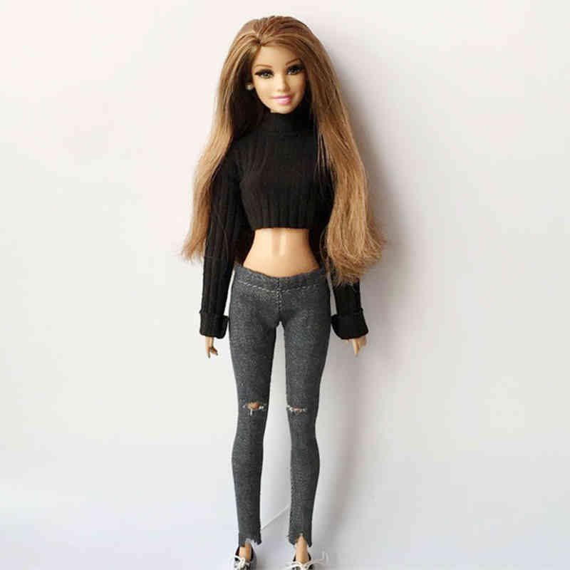 Doll clothes are dolls, sweaters, T-shirts + jeans with holes, Barbie shirts, pullovers, 1 6, 2 units / set
Doll clothes are dolls, sweaters, T-shirts + jeans with holes, Barbie shirts, pullovers, 1 6, 2 units / set