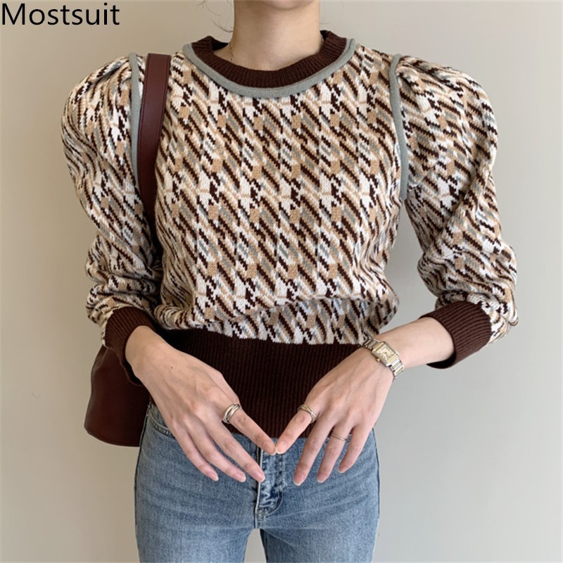 Korean Stylish Knitted Women Sweaters Long Sleeve O-neck Vintage Fashion Pullovers Elegant Ladies Casual Jumpers 210518, Coffee
Korean Stylish Knitted Women Sweaters Long Sleeve O-neck Vintage Fashion Pullovers Elegant Ladies Casual Jumpers 210518, Coffee