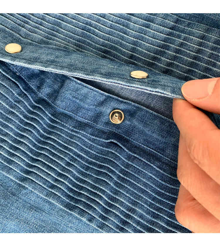 IEFB Spring Loose Oversized Men's Shirt Blue Long Sleeve Denim Shirts Lapel Single Breasted Clothes Korean Trend 9Y7346 210524