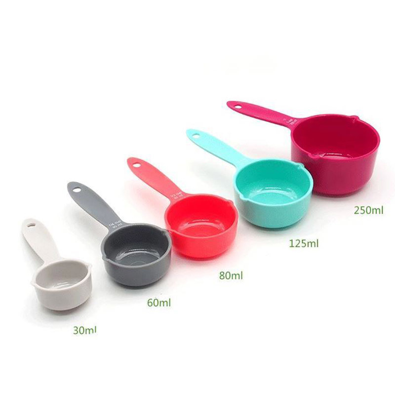 Kitchen Accessories ABS Plastic Portable Measuring Spoons Multipurpose Baking Tools Sugar Cake Supplies 1Set Colorful