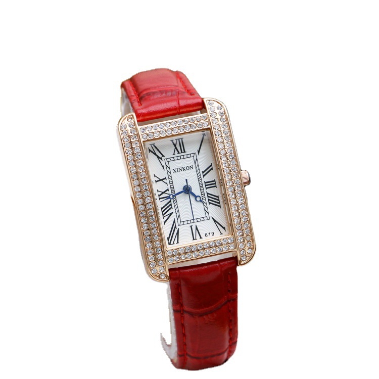 Fashion Designers Waterproof Square Casual Trend Rhinestone Watches Simple Girlfriends Women Watch Ladies Fashionable Wholesale Outdoor Business Wristwatches, White 
Fashion Designers Waterproof Square Casual Trend Rhinestone Watches Simple Girlfriends Women Watch Ladies Fashionable Wholesale Outdoor Business Wristwatches, White