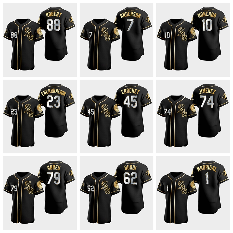 ChicagoWhite Sox Baseball Jersey #10 Yoan Moncada 7 Tim Anderson 74 Eloy Jimenez 79 Jose Abreu Custom Black Golden Edition Men Women Youth 1014, Nik
ChicagoWhite Sox Baseball Jersey #10 Yoan Moncada 7 Tim Anderson 74 Eloy Jimenez 79 Jose Abreu Custom Black Golden Edition Men Women Youth 1014, Nik