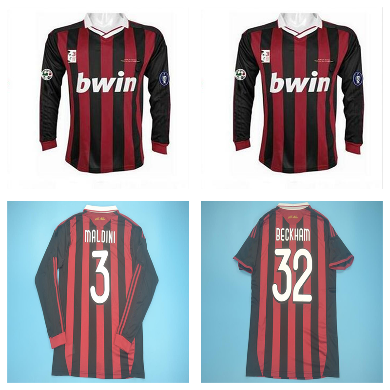 Retro soccer jersey vintage football shirt 09 10 classic ac Maglia da calcio long sleeve MALDINI SEEDORF MILAN BECKHAM RONALDINHO, 2009 2010 short sleeve
Retro soccer jersey vintage football shirt 09 10 classic ac Maglia da calcio long sleeve MALDINI SEEDORF MILAN BECKHAM RONALDINHO, 2009 2010 short sleeve