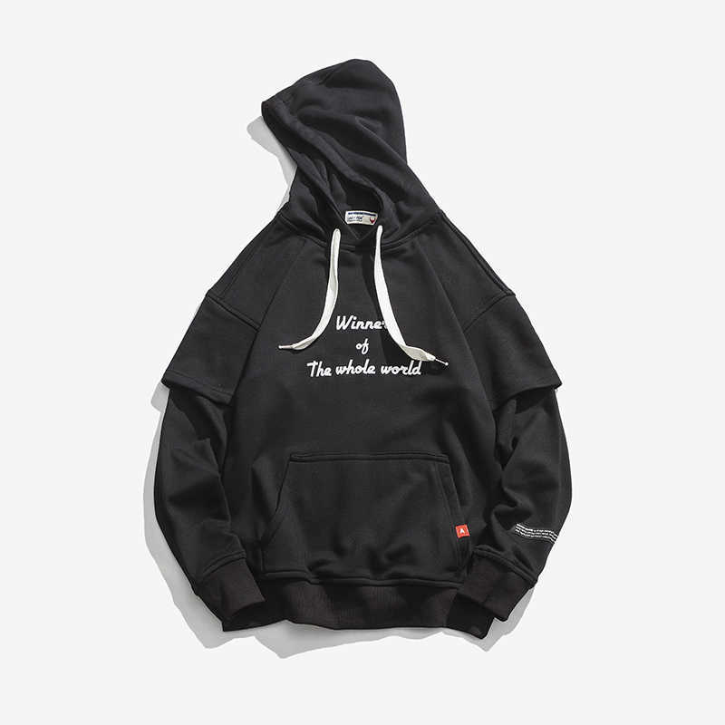 Street Style Autumn Hoodies Men Oversize Japanese Letter Printed Sweatshirts Men's Casual Hooded Outdoor Streetwear Women Hoodie 210603