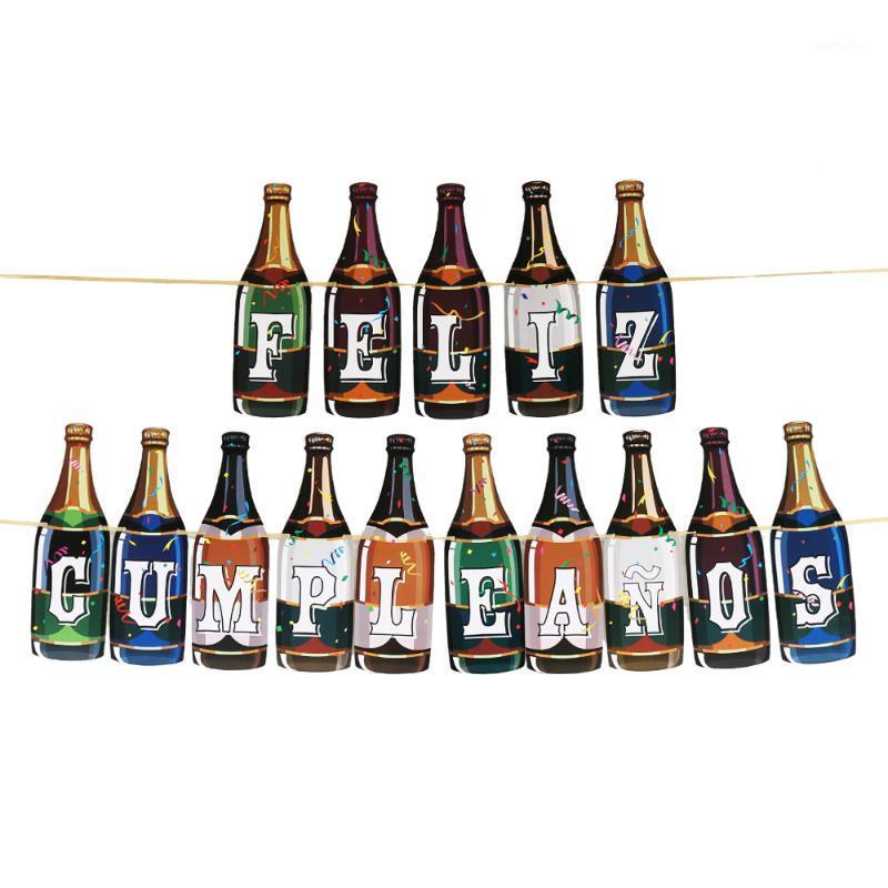 Party Decoration Happy Birthday Banner Decor Feliz Cumpleanos Flags Garlands Spanish Bronzing Letters Wine Bottle Bunting
Party Decoration Happy Birthday Banner Decor Feliz Cumpleanos Flags Garlands Spanish Bronzing Letters Wine Bottle Bunting