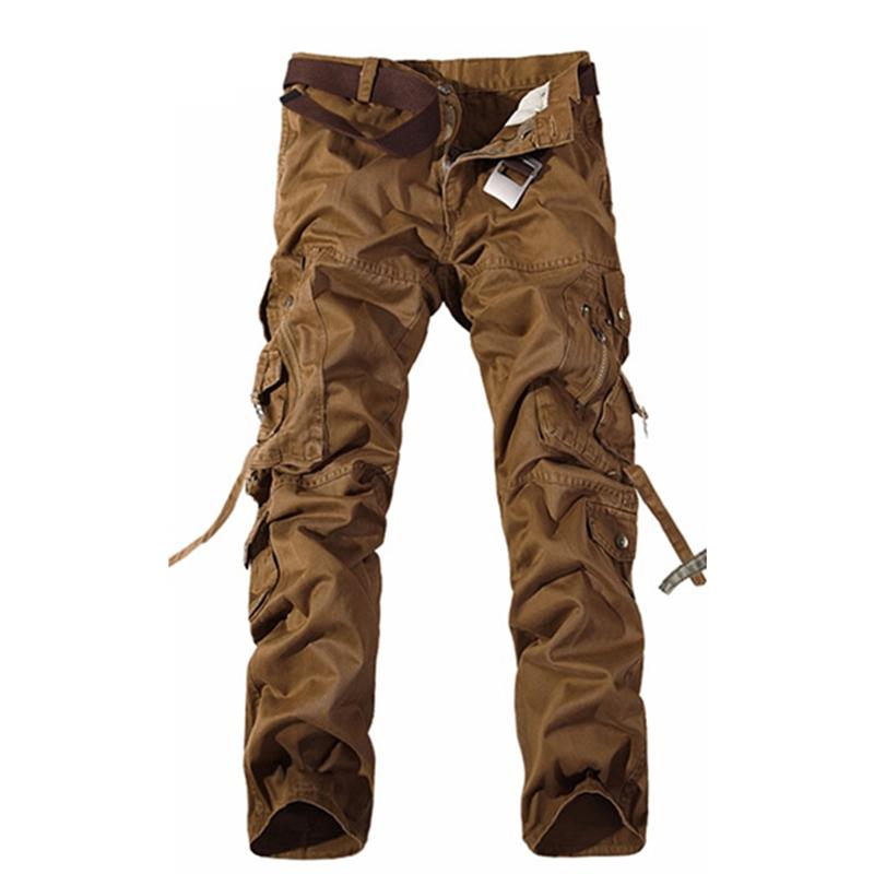 Outdoor Tactical Pants Multi-pocket Leisure Pure Cotton Breathable Loose Slim Fat Urban Cargo Large Size Men's