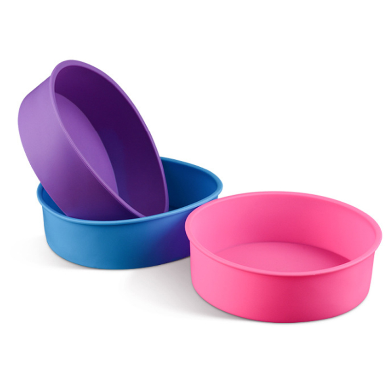 1Pcs Random Cake Mold Cake Stencil Silicone Baking Tray Round Shape 17*5.5CM Kitchen Baking Tools Non-stick 6Inch
