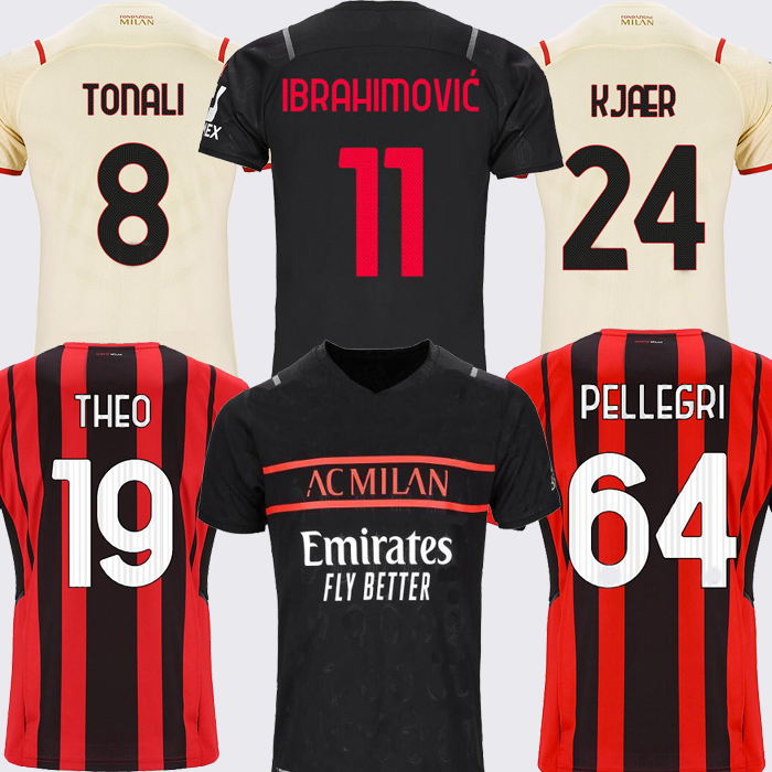 2021 AC milan soccer jersey IBRAHIMOVIC PELLEGRI GIROUD BENNACER KESSIE KJÃR ROMAGNOLI CALHANOGLU football shirt TONALI REBIC maillot men ki, Black;yellow
2021 AC milan soccer jersey IBRAHIMOVIC PELLEGRI GIROUD BENNACER KESSIE KJÃR ROMAGNOLI CALHANOGLU football shirt TONALI REBIC maillot men ki, Black;yellow