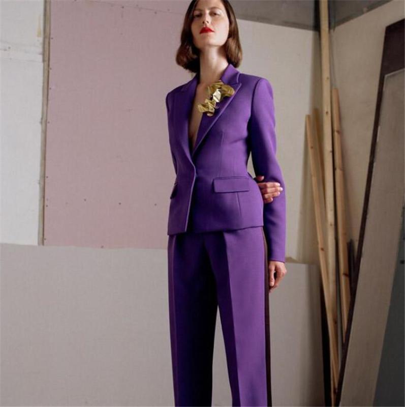 Women's Two Piece Pants Fashion Purple Women Suits Blazer+Pants For Work Pantsuit Wedding Party Business Custom Made, 009
Women's Two Piece Pants Fashion Purple Women Suits Blazer+Pants For Work Pantsuit Wedding Party Business Custom Made, 009