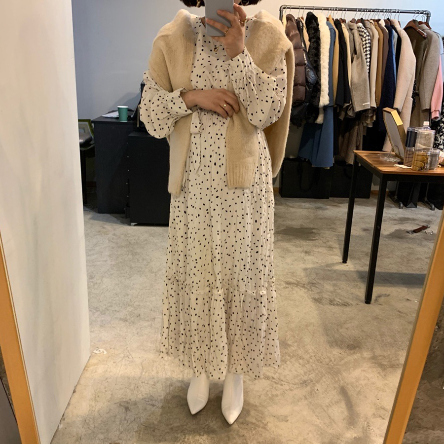 2021women spring polka dot round collar high waist long dress long sleeve ruffle hem lacing dresses slim fit french style, Black;gray
2021women spring polka dot round collar high waist long dress long sleeve ruffle hem lacing dresses slim fit french style, Black;gray