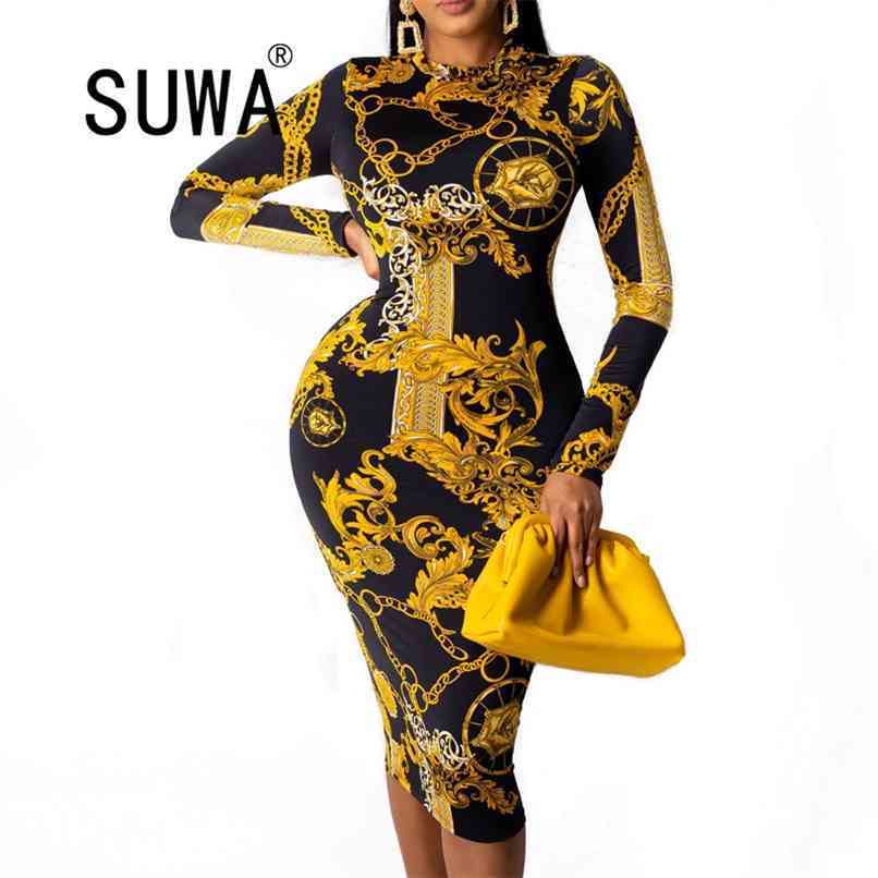 Wholesale Celebrity Fashion Printed Vintage Casual Maxi Dresses For Women Bodycon Knee Length Party Wedding Vestidos Streetwear 210525, Yellow
Wholesale Celebrity Fashion Printed Vintage Casual Maxi Dresses For Women Bodycon Knee Length Party Wedding Vestidos Streetwear 210525, Yellow