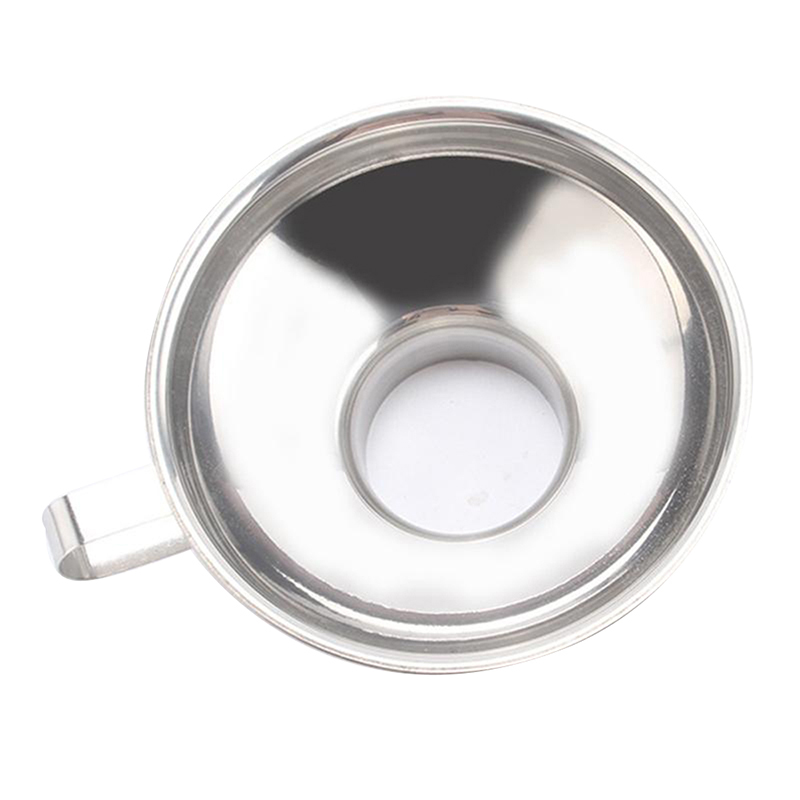 1PC Stainless Steel Funnel Wide Mouth Canning Hopper Filter Food Pickles Spices Jam Funnel Kitchen Gadgets Cooking Tools