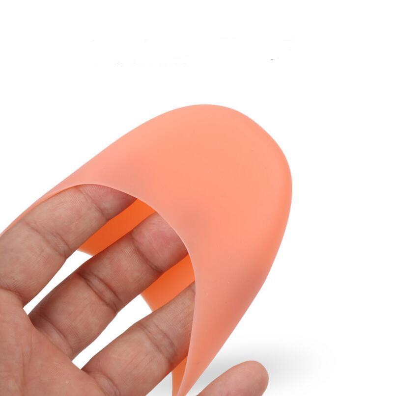 100 Pairs New 3 Colors Silicone Ballet Dancer Toe Pad With Holes Silicone Insole Front Foot Pad Relieve Pain