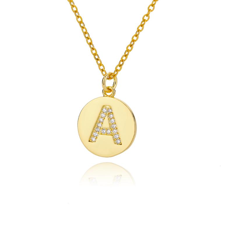 Chokers Zircon Crystal Initial Letter Necklace For Women Round Coin Name Choker Necklaces Collar Chain Vintage Jewelry Gift
Chokers Zircon Crystal Initial Letter Necklace For Women Round Coin Name Choker Necklaces Collar Chain Vintage Jewelry Gift