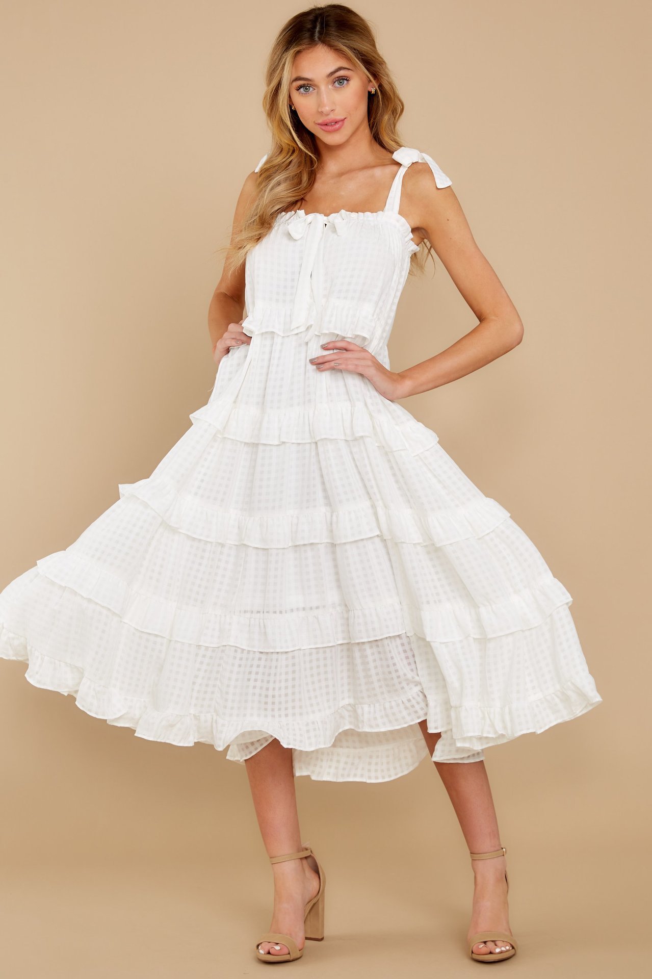 Women Dress Bow Bandage Sleeveless Sexy Dresses Pink White Plus Size Ruffles Summer Clothes 210513