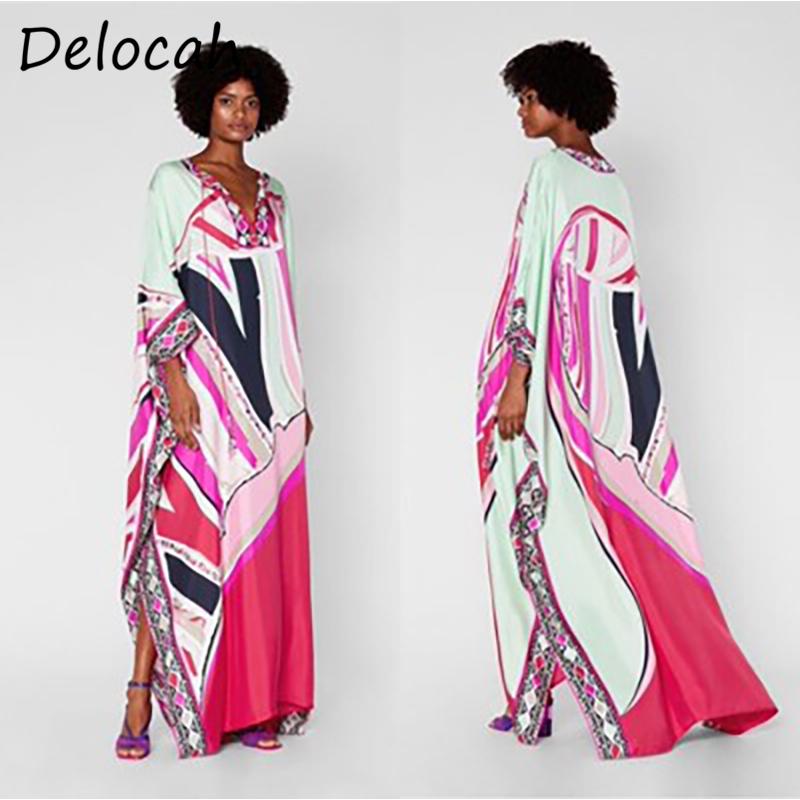 Casual Dresses Delocah Autumn Women Fashion Designer Holiday Maxi Dress Batwing Sleeve Crystal Beading Geometric Print Robe Boho Long, Multi
Casual Dresses Delocah Autumn Women Fashion Designer Holiday Maxi Dress Batwing Sleeve Crystal Beading Geometric Print Robe Boho Long, Multi