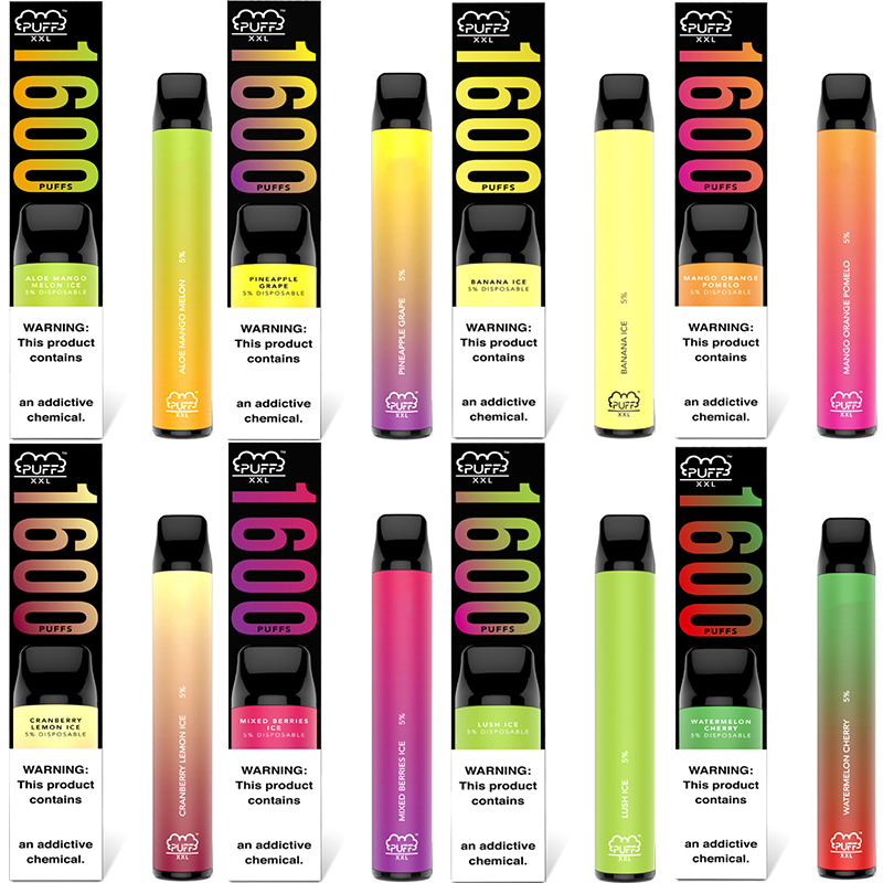 Disposable Vape Puff XXL e cigarette mix flavors VapePen 1600 vapor wholesale price Australia Puffs Bars Plus 1000mAh
Disposable Vape Puff XXL e cigarette mix flavors VapePen 1600 vapor wholesale price Australia Puffs Bars Plus 1000mAh