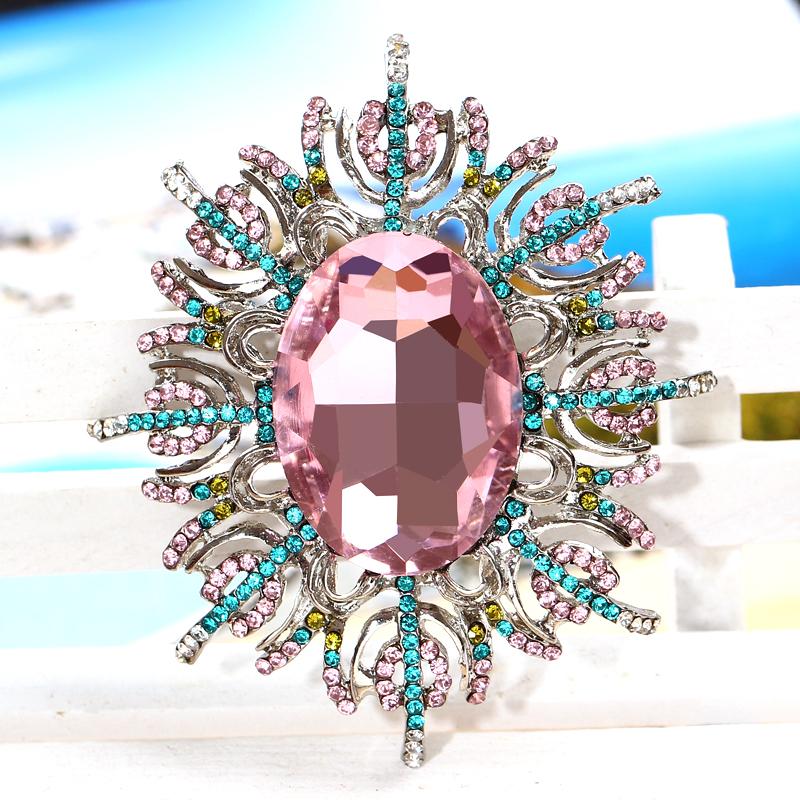 Pins, Brooches Fashion Oval Crystal Colorful Rhinestone Flower Lady Vintage For Women Wedding Elegant Clothes Brooch Jewelry Wholesale
Pins, Brooches Fashion Oval Crystal Colorful Rhinestone Flower Lady Vintage For Women Wedding Elegant Clothes Brooch Jewelry Wholesale